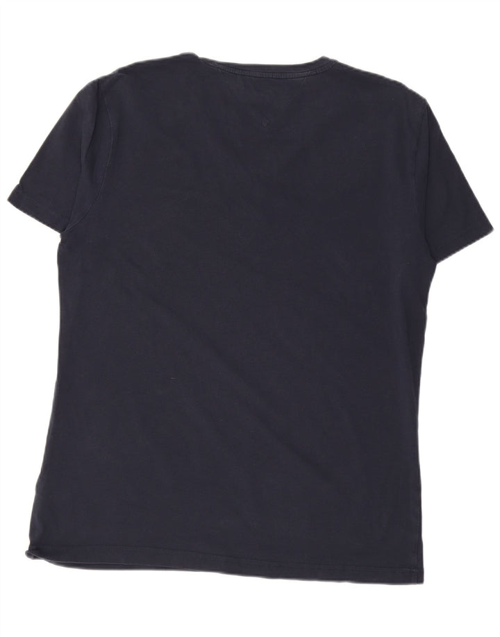 TOMMY HILFIGER Ανδρικό T-Shirt Top 2XL Navy Blue Cotton