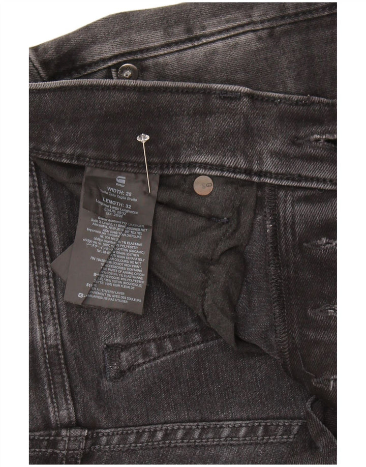 G-Star Γυναικείο 3301 Slim Jeans W28 L32 Μαύρο βαμβακερό
