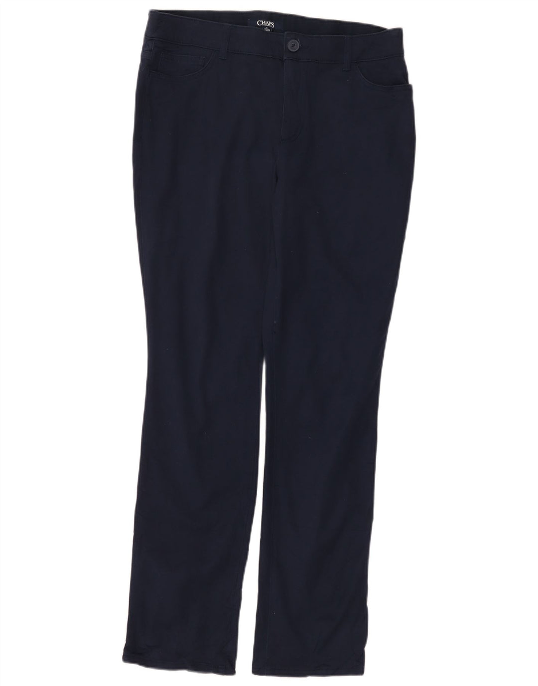 CHAPS Γυναικείο ψηλόμεσο λεπτό παντελόνι US 14 XL W34 L31 Navy Blue