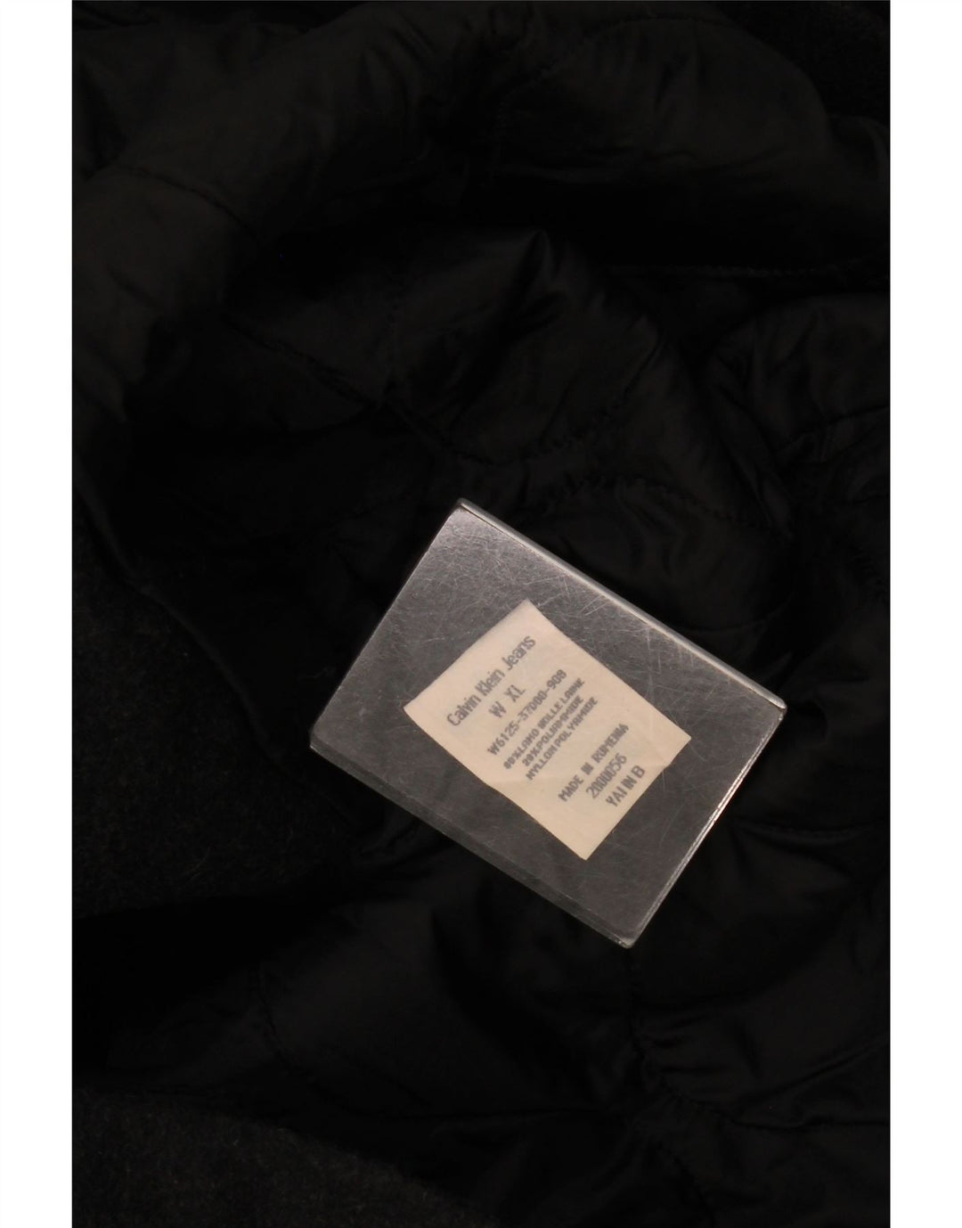 Calvin Klein Jeans Γυναικείο παλτό με διπλό στήθος UK 18 XL Γκρι μαλλί