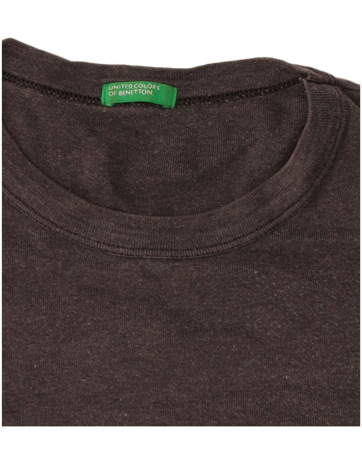 Γυναικείο γραφικό μπλουζάκι Benetton Top UK 16 Large Grey