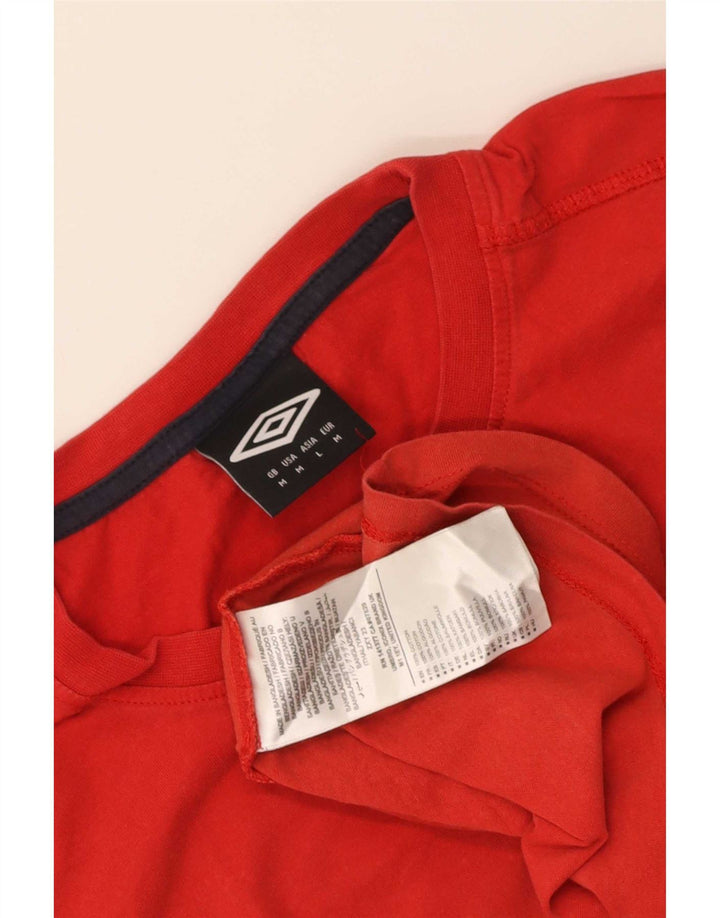 Ανδρικό γραφικό T-Shirt Umbro Top Μεσαίο κόκκινο βαμβακερό