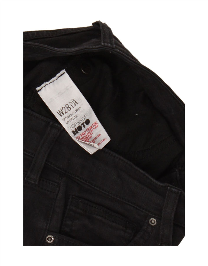 Topshop Γυναικεία Skinny Jeans W28 L29 Μαύρο Πολυεστέρας