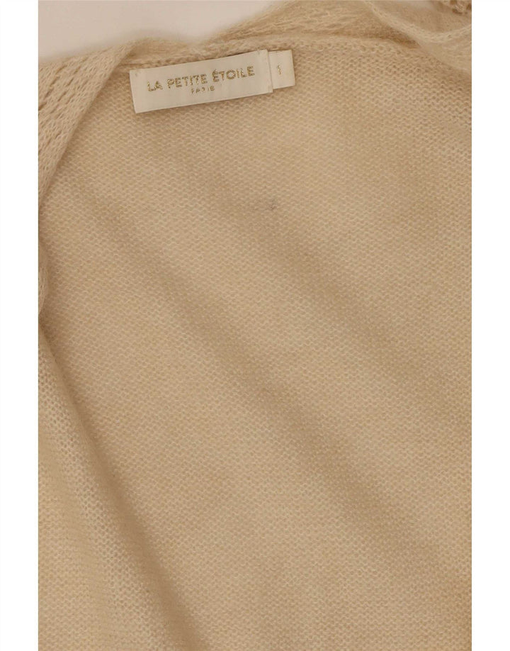 Vintage Γυναικείο Ανοιχτό Ζακέτα UK 16 Large Beige