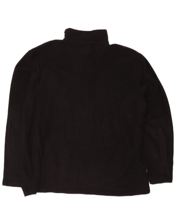 Mountain Warehouse Ανδρικό φερμουάρ Fleece Jumper 2XL Μαύρο Πολυεστέρας