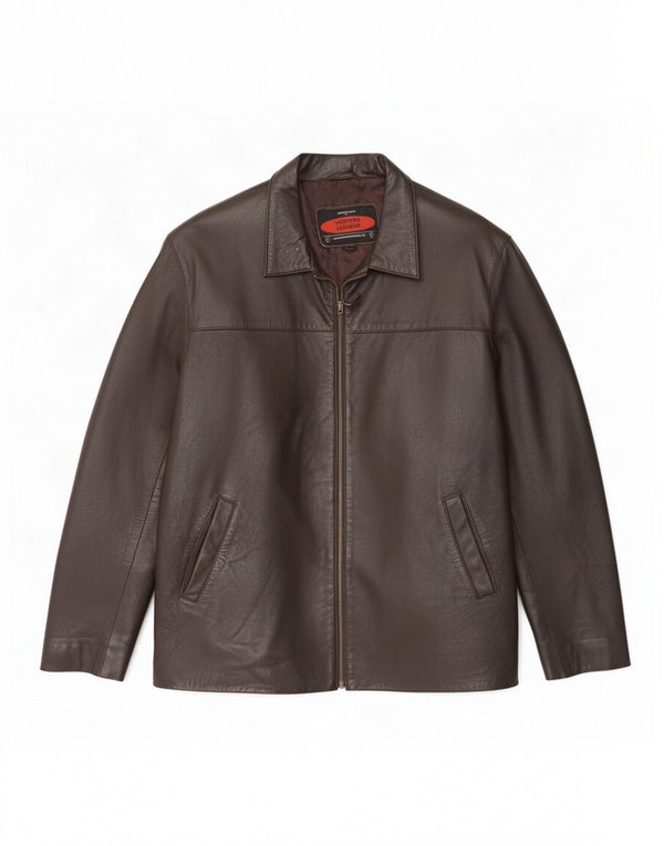 Ανδρικό Δερμάτινο Μπουφάν MONTANA UK 40 Large Brown