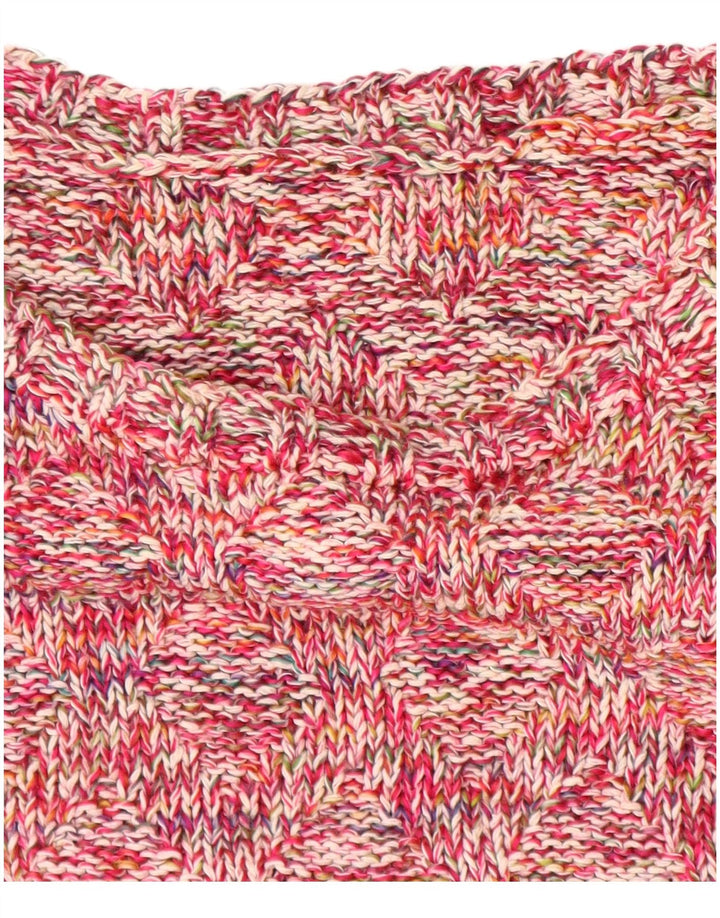 VINTAGE Γυναικείο πουλόβερ με λαιμόκαυστο UK 18 XL Pink Flecked