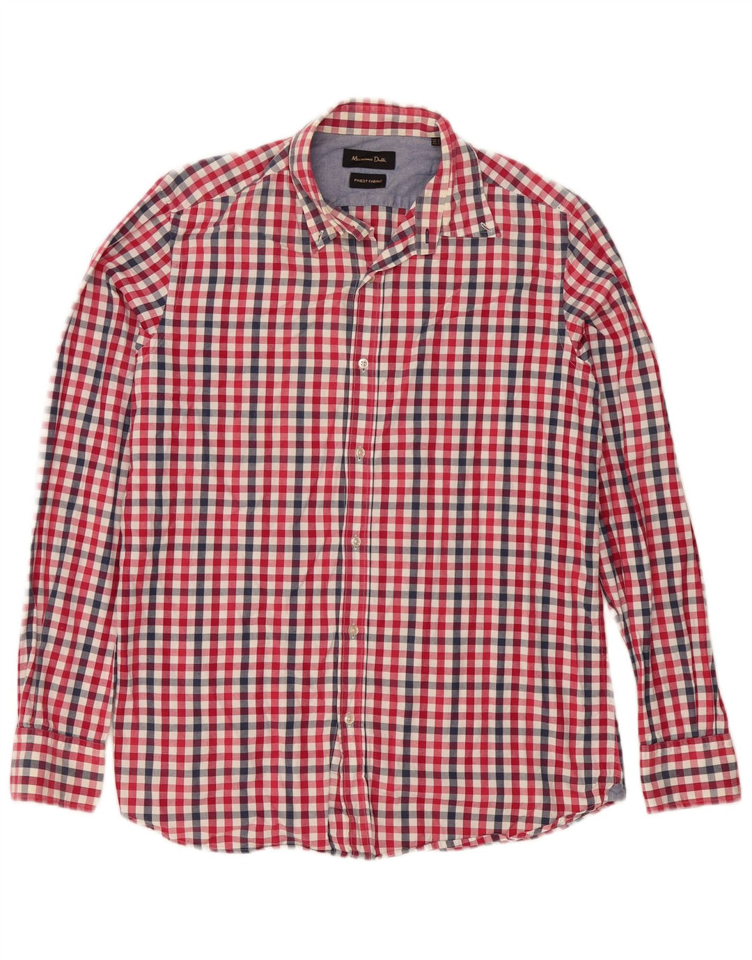 Ανδρικό πουκάμισο Massimo Dutti, μεσαίο κόκκινο Gingham