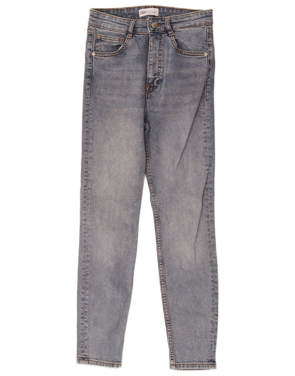 Zara Γυναικείο Slim Jeans EU 38 Small W28 L27 Μπλε βαμβακερό