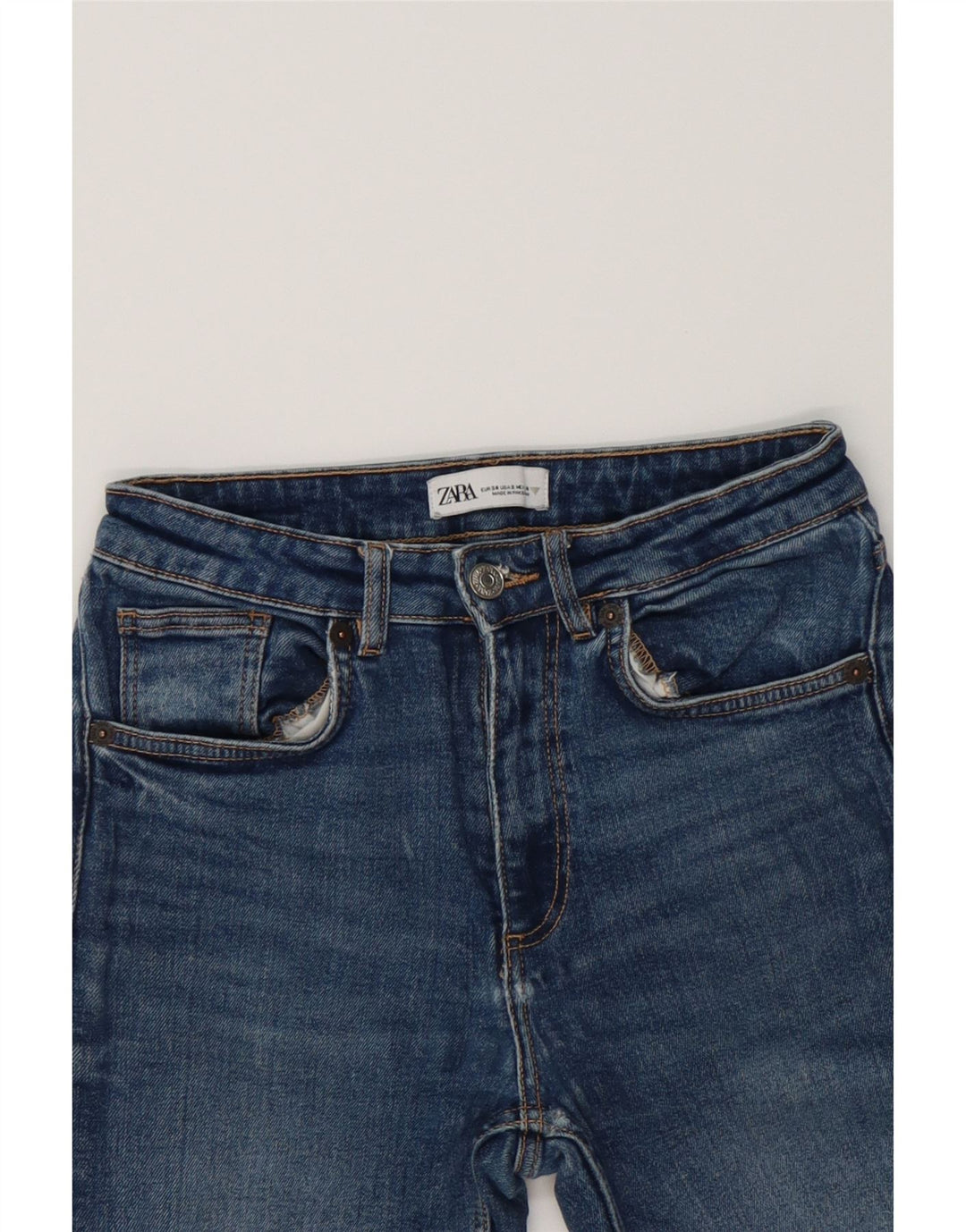ZARA Womens Bootcut Jeans EU 34 2XS W24 L25 Blue Vintage Zara and Second-Hand Zara from Messina Hembry 