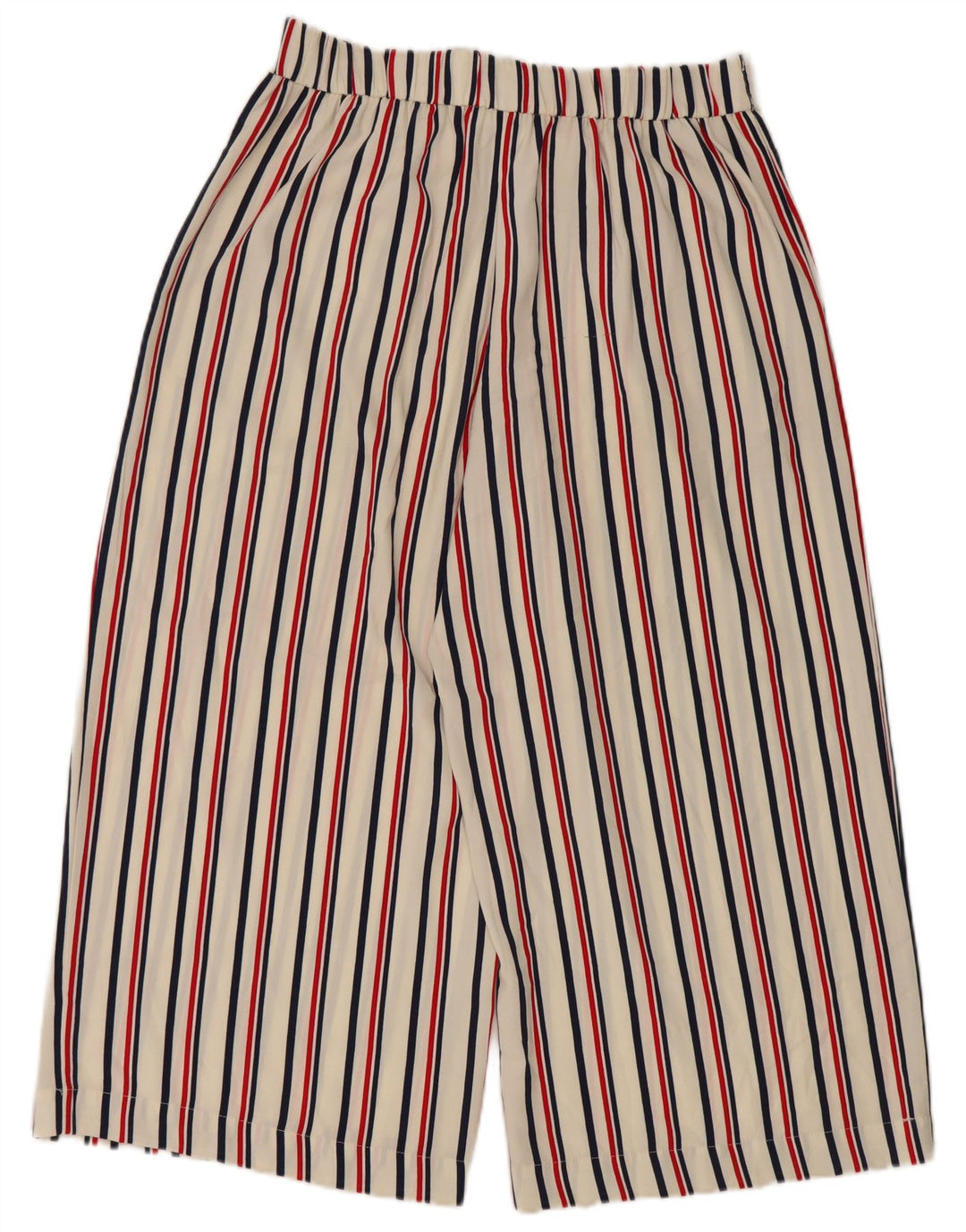 Zara Γυναικείο Παντελόνι Capri Μεγάλο W34 L22 Λευκό ριγέ