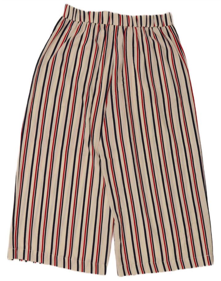 Zara Γυναικείο Παντελόνι Capri Μεγάλο W34 L22 Λευκό ριγέ