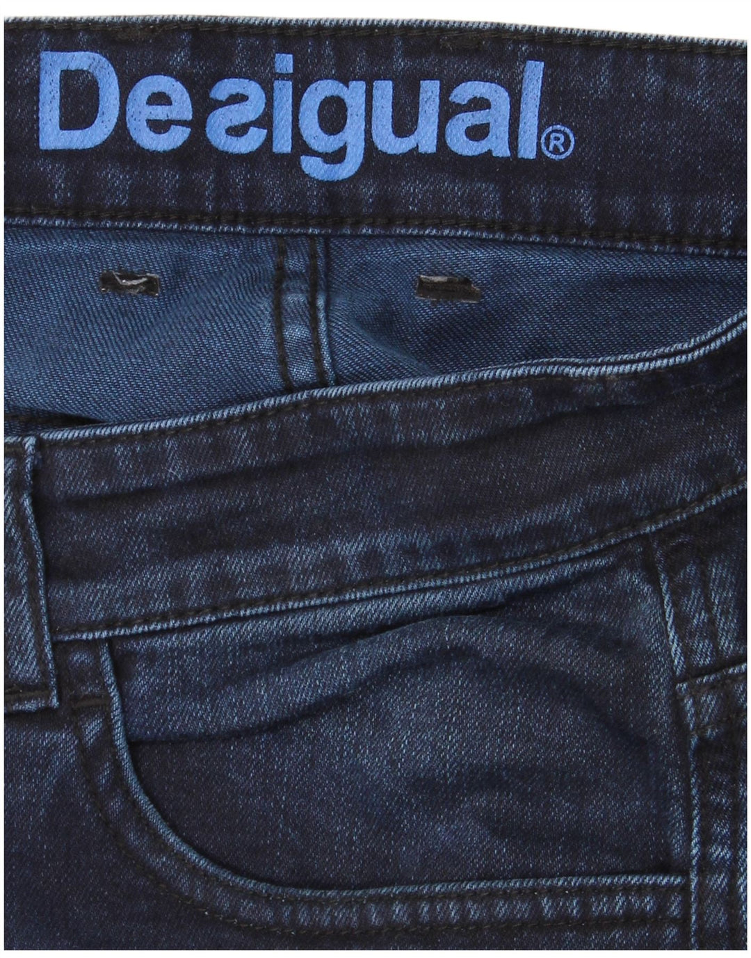 DESIGUAL Ανδρικό Slim Jeans W34 L34 Navy Blue