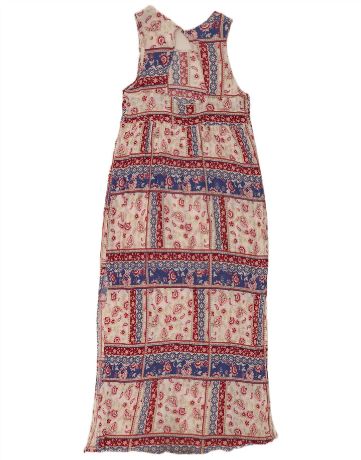 Volcom Γυναικείο Αμάνικο Maxi Φόρεμα UK 12 Medium πολύχρωμο Paisley