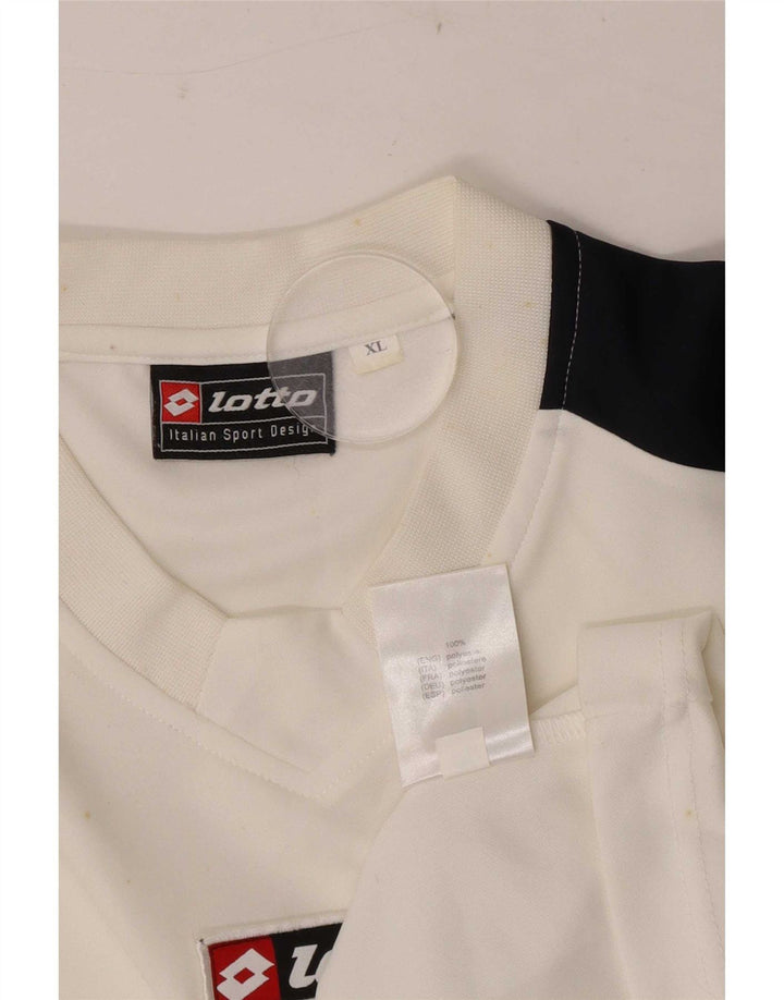 Ανδρικό γραφικό T-Shirt Lotto Top XL Λευκό πολυεστέρας