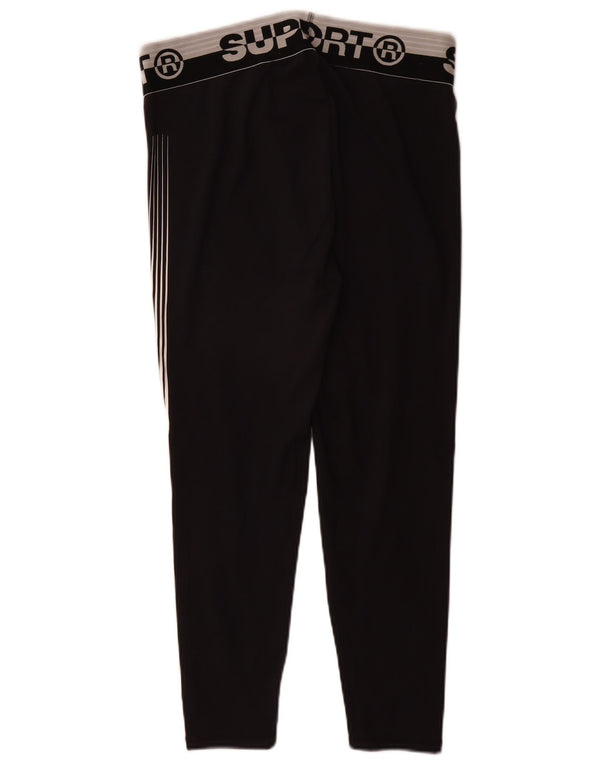 Γυναικεία γραφικά κολάν Superdry Crop UK 16 Large Black Colourblock