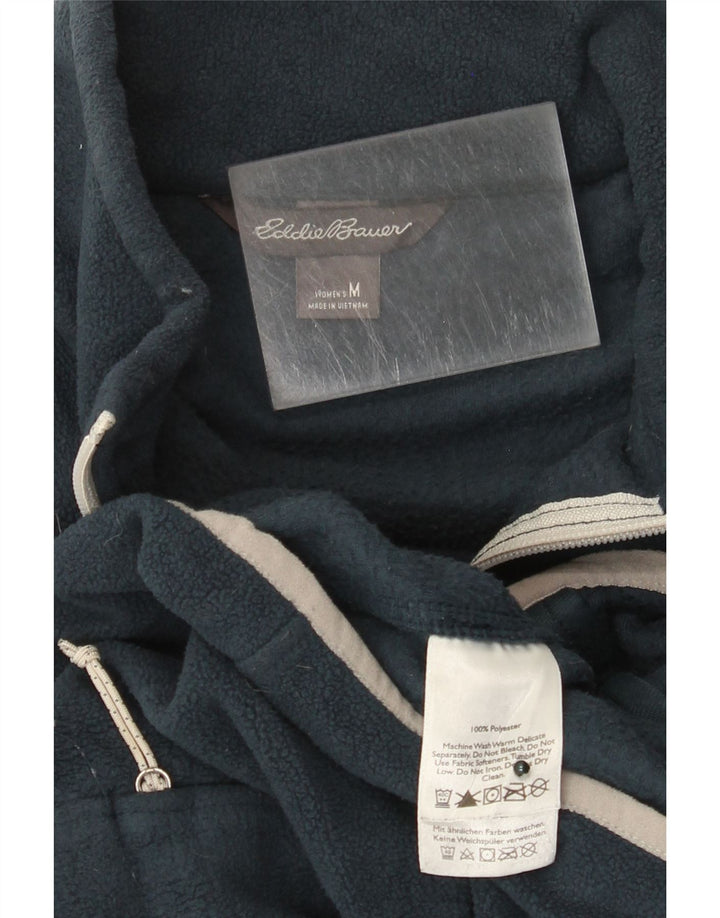Eddie Bauer Γυναικείο Fleece Jacket UK 12 Medium Navy Blue Polyester
