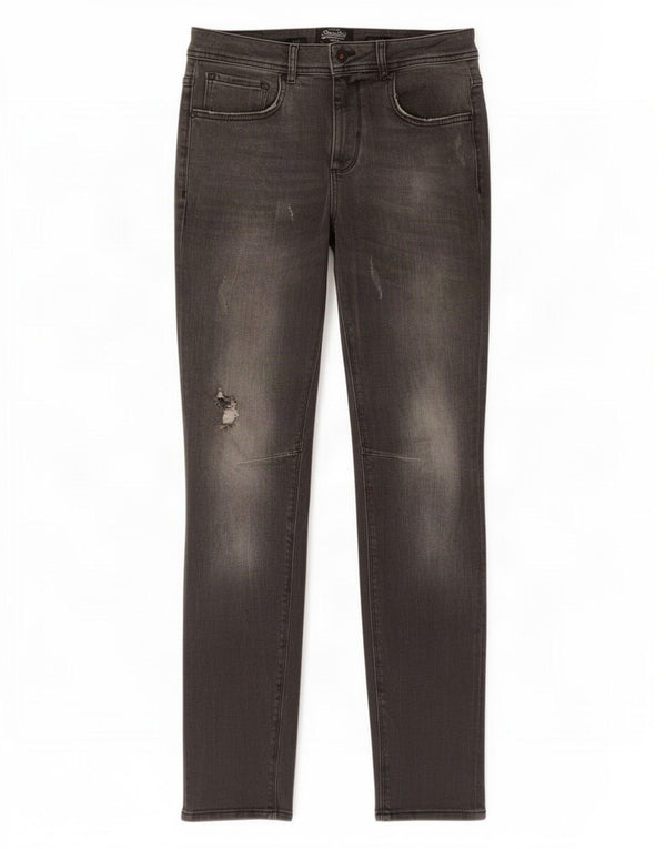 Ανδρικό Superdry Low Rider Distressed Slim Jeans W32 L32 Γκρι βαμβακερό