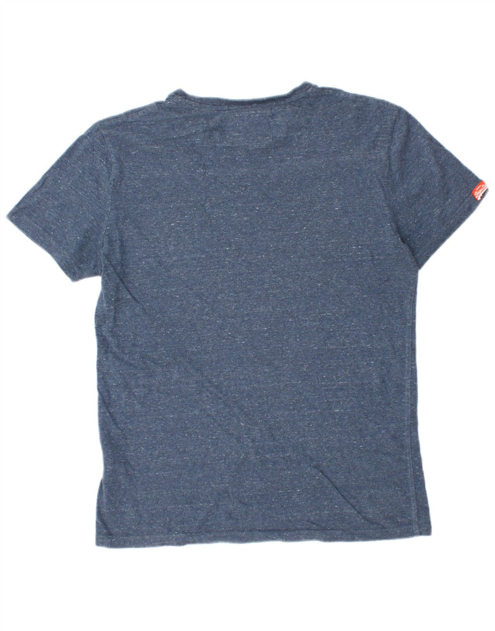 Ανδρικό T-Shirt SUPERDRY Top Βαμβακερό μεσαίο μπλε ναυτικό