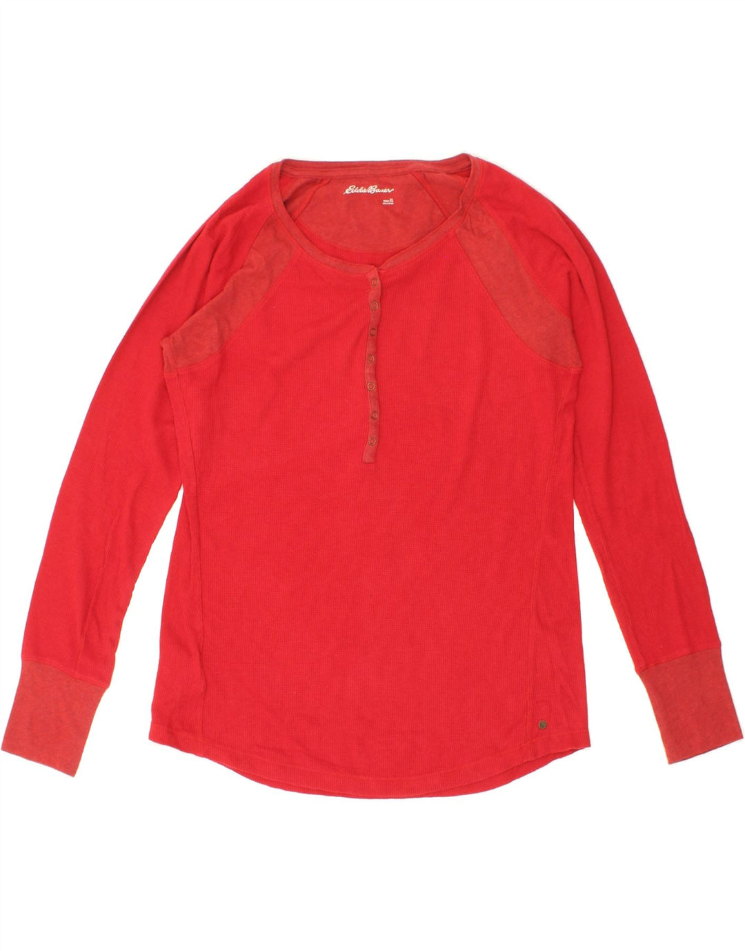 EDDIE BAUER Womens Top Long Sleeve UK 18 XL Red Cotton Vintage Eddie Bauer and Second-Hand Eddie Bauer from Messina Hembry 