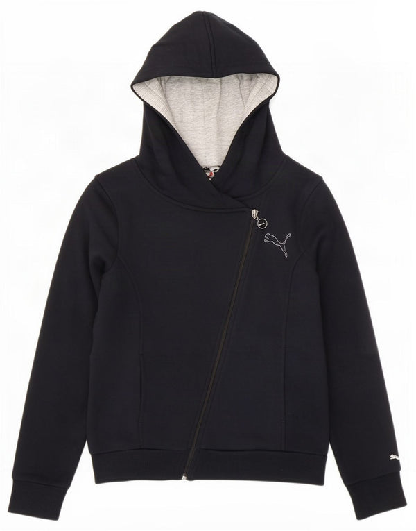 Γυναικείο πουλόβερ Puma με φερμουάρ UK 12 μεσαίο μαύρο βαμβακερό