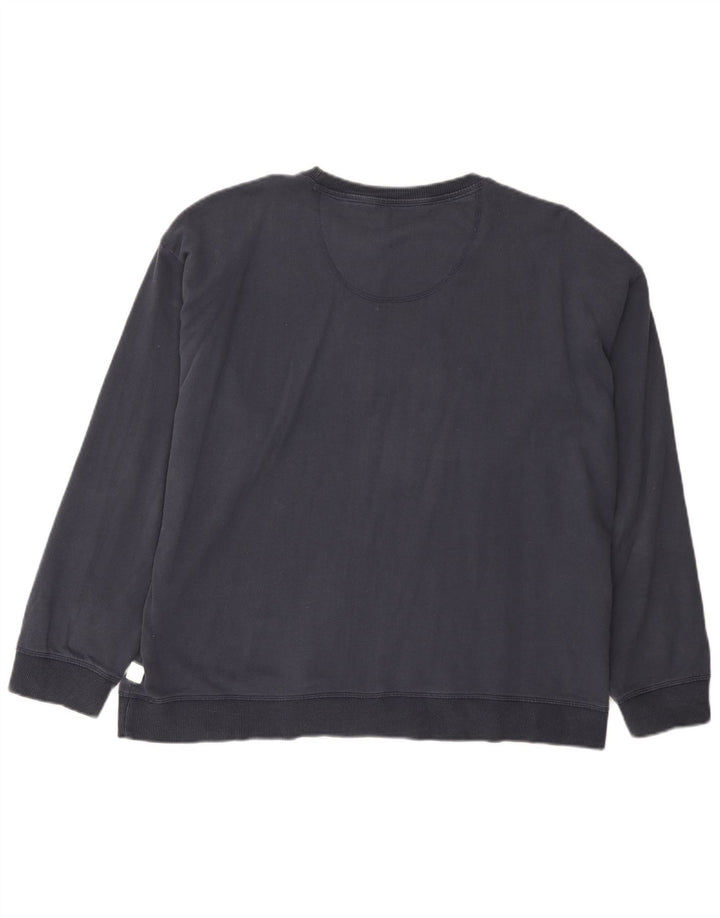Fat Face Γυναικείο γραφικό υπερμεγέθη φούτερ Jumper UK 16 Large Navy Blue