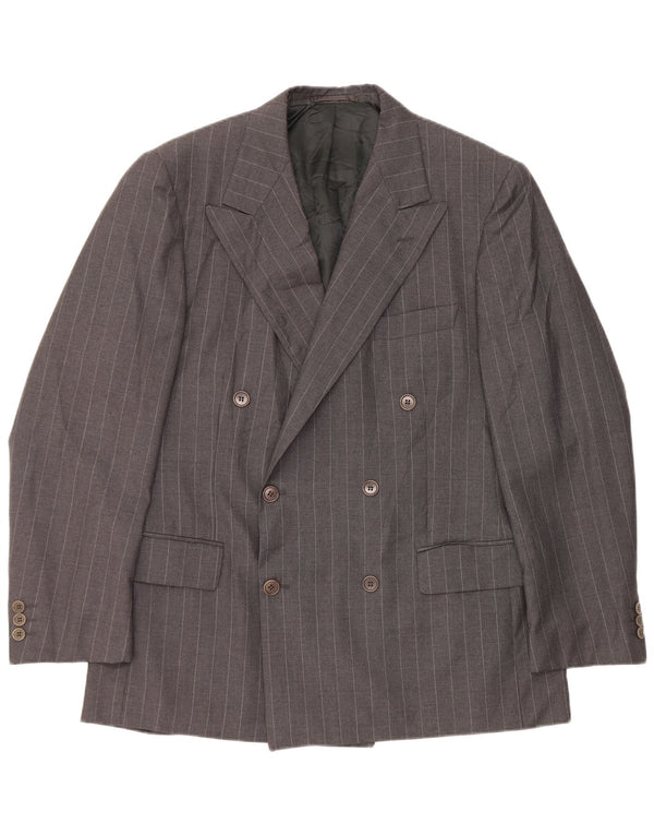 Ermenegildo Zegna Ανδρικό Μπουφάν Μπλέιζερ Μέγεθος 54 XL Γκρι Ριγέ