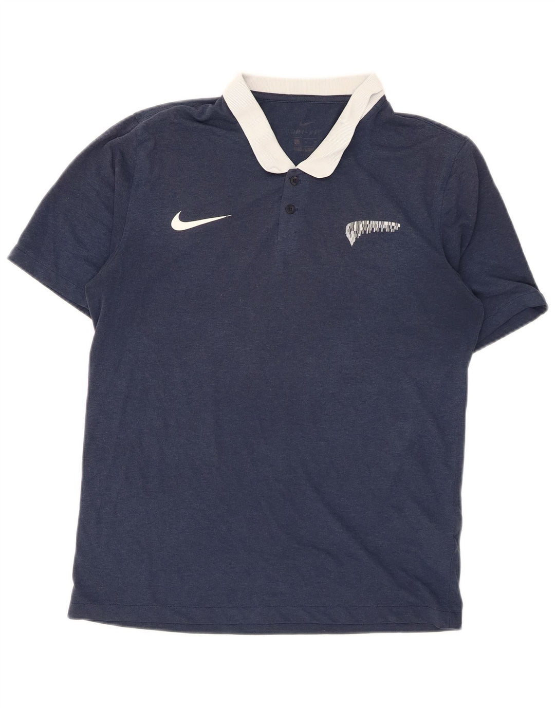 Ανδρικό μπλουζάκι ράγκμπι πόλο Nike Dri Fit με μεσαίο ναυτικό πολυεστέρα