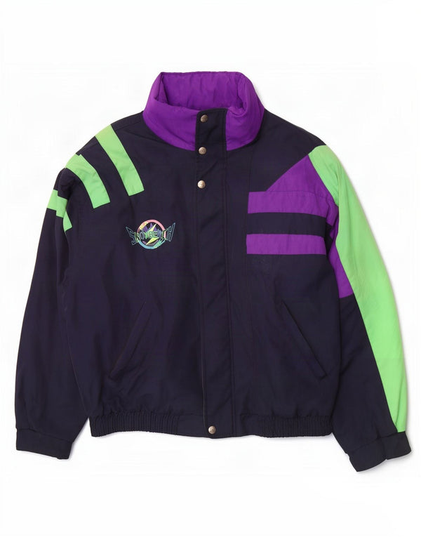 Fila Ανδρικό μπουφάν σκι με κουκούλα IT 50 Large Navy Blue Colorblock Πολυεστέρας