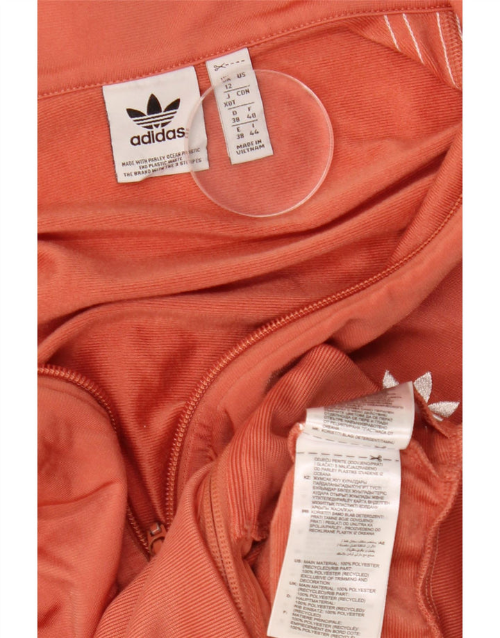 Adidas Γυναικεία φόρμα Crop Top Jacket UK 12 Medium Orange Polyester