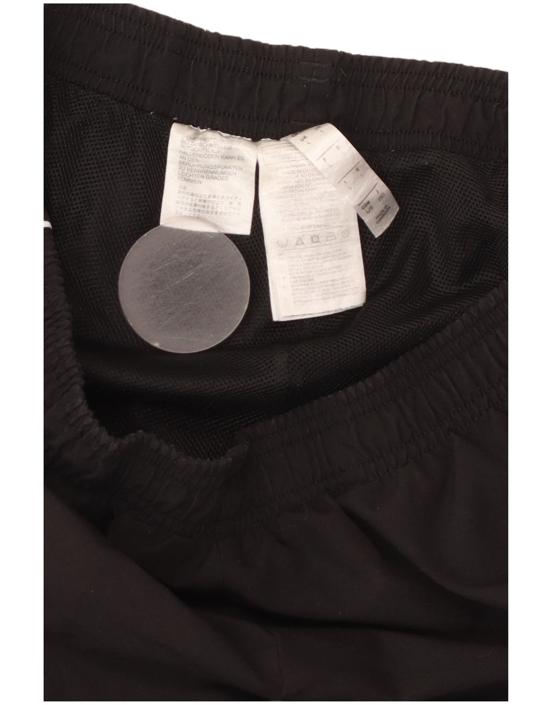 Ανδρική αθλητική φόρμα ADIDAS Παντελόνι μεγάλο μαύρο πολυεστέρα