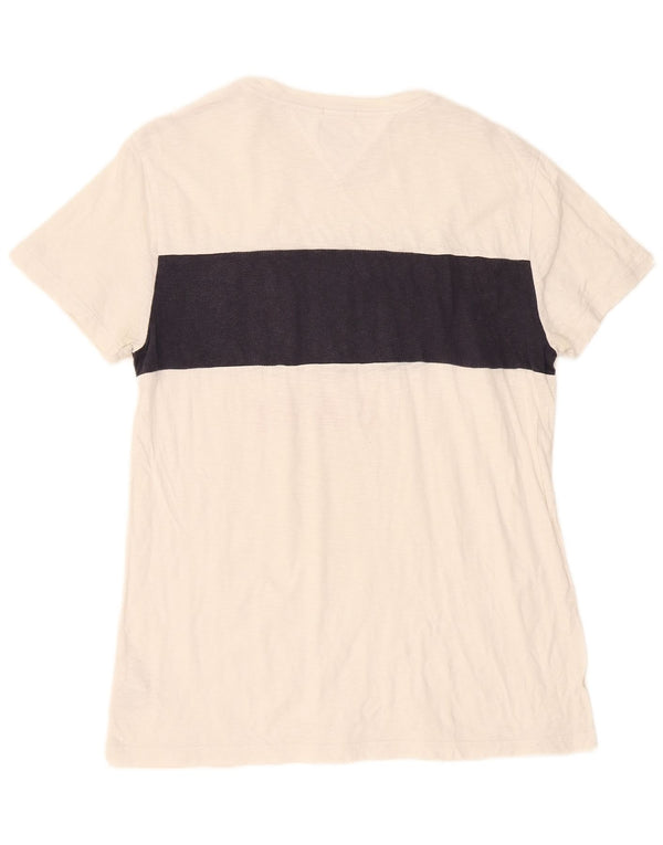 Ανδρικό γραφικό μπλουζάκι Tommy Hilfiger Regular Fit Top Large White Colourblock