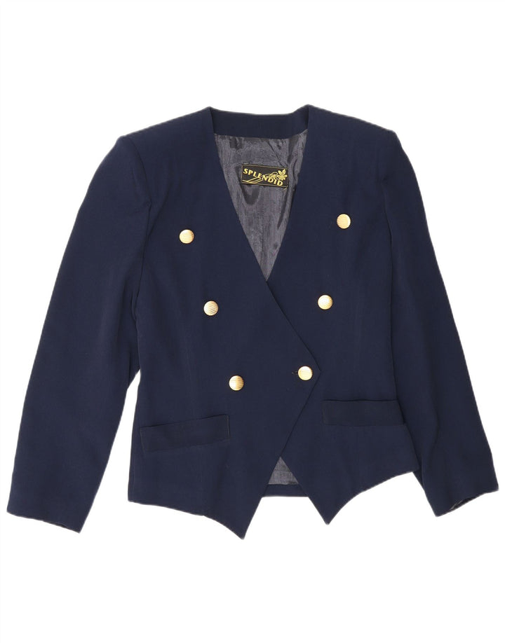 Vintage Γυναικείο Διπλό Μπουφάν Blazer IT 44 Medium Navy Blue