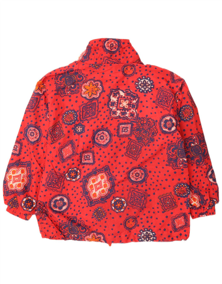 Etirel Γυναικείο Oversized Anorak Jacket UK 14 Medium Red Floral Polyester