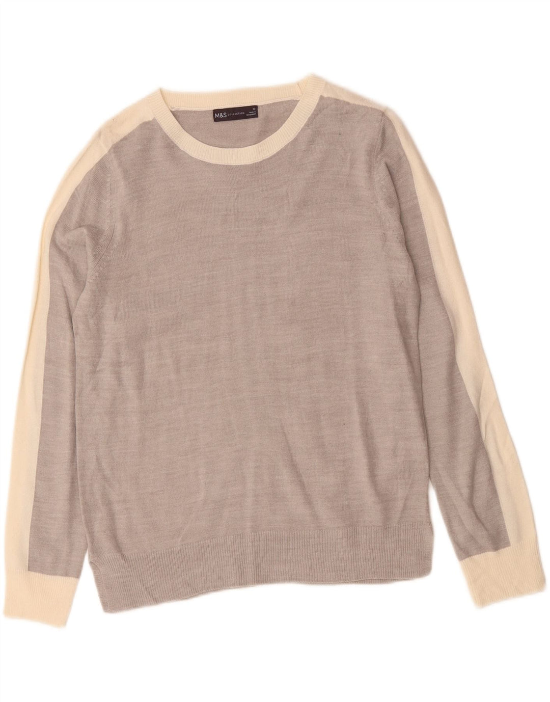 MARKS & SPENCER Γυναικείο πουλόβερ με λαιμόκαυστο UK 12 Medium Grey