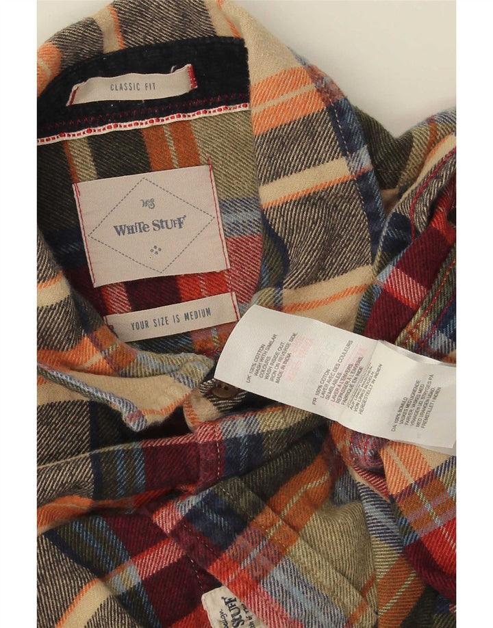 White Stuff Ανδρικό πουκάμισο Classic Fit Flannel Μεσαίο πολύχρωμο Check