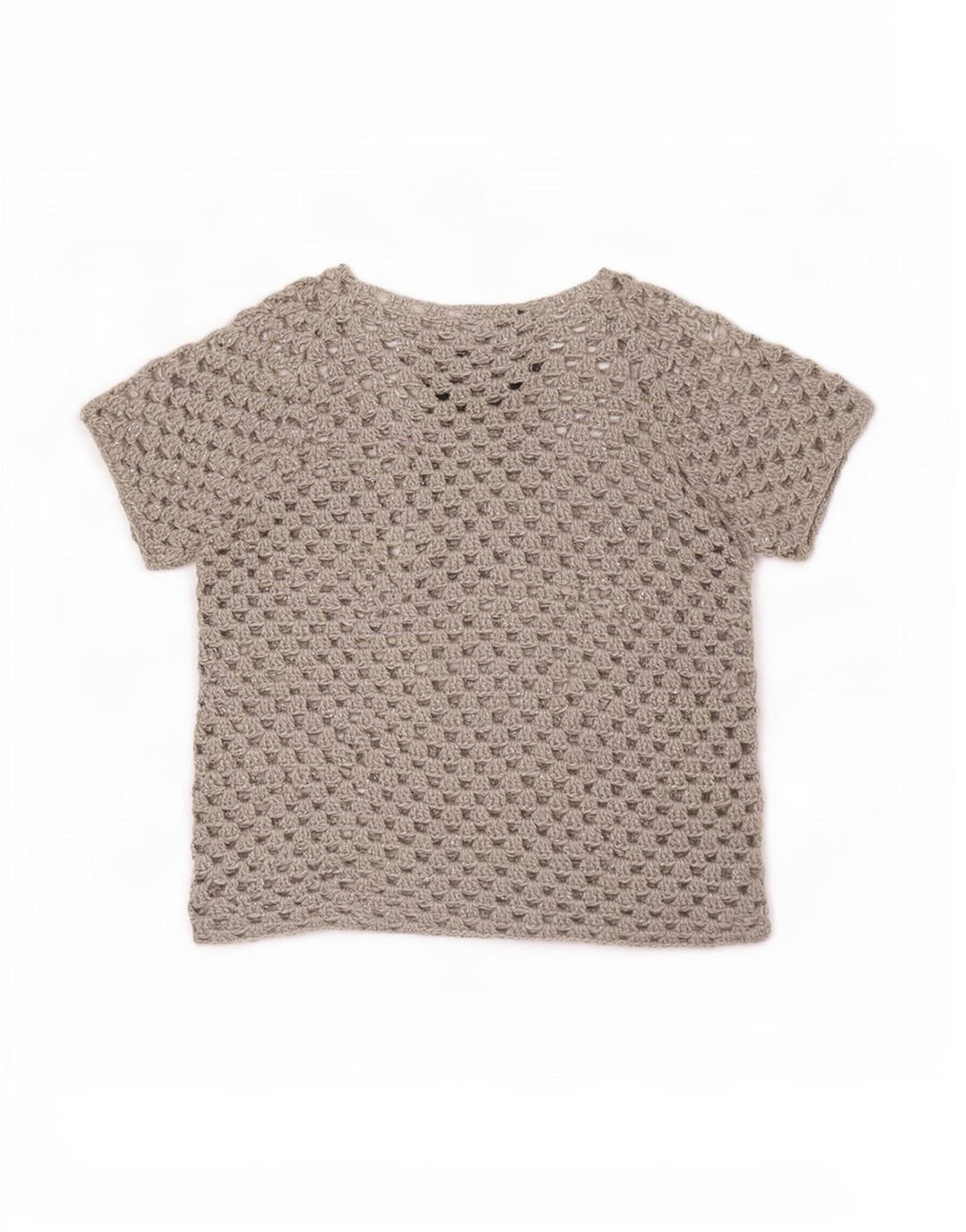 Vintage Γυναικεία See Through Μπλούζα Top UK 16 Large Grey Floral