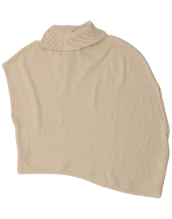 Zara Γυναικείο ασύμμετρο υπερμεγέθη γιλέκο Tank Top UK 16 Large Off White