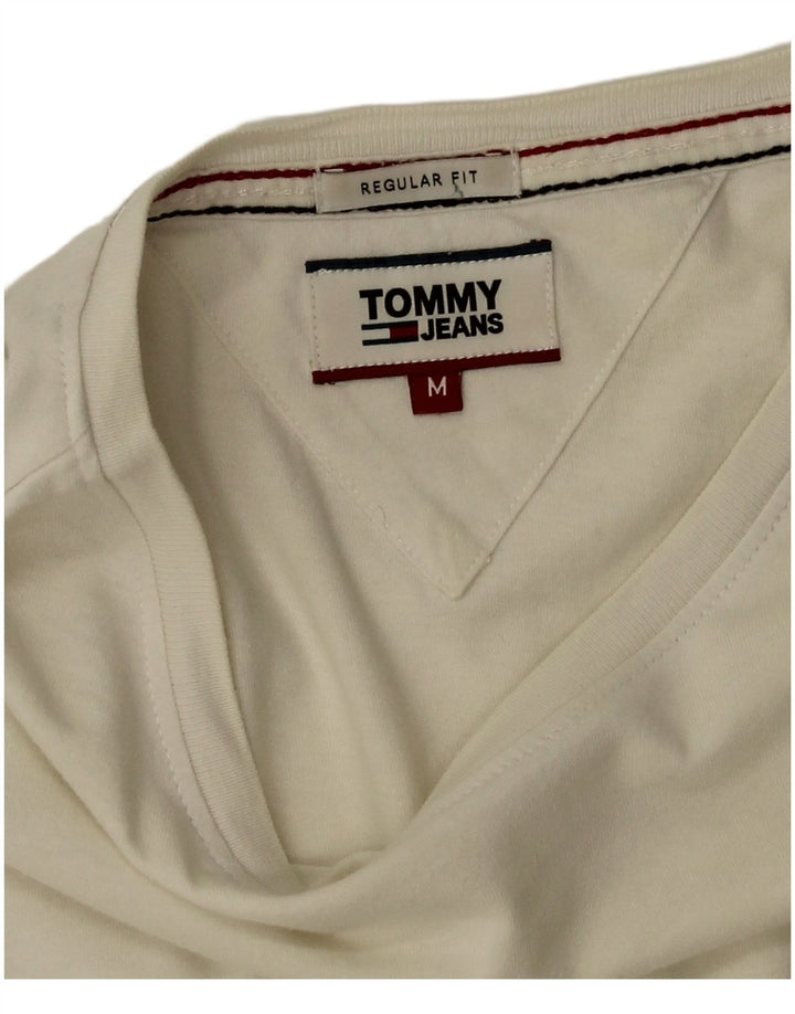 Tommy Hilfiger Ανδρικό T-Shirt Regular Fit Top Μεσαίο λευκό βαμβακερό