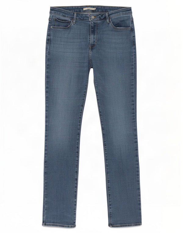 Levi's Womens 712 Slim Jeans W32 L34 Blue Cotton