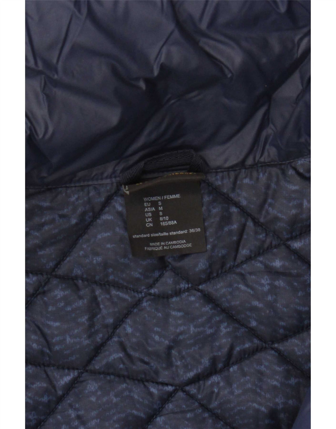 Jack Wolfskin γυναικείο μπουφάν με επένδυση UK 8/10 Small Navy Blue Nylon