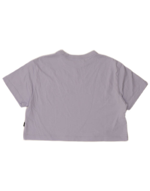 Γυναικείο μπλουζάκι Converse Crop γραφικό τοπ UK 6 XS Purple