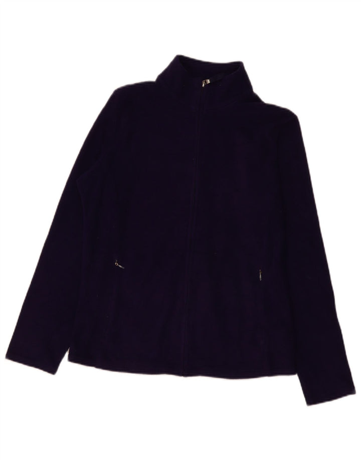 Marks & Spencer Γυναικείο Fleece Jacket UK 12 Medium Purple Polyester