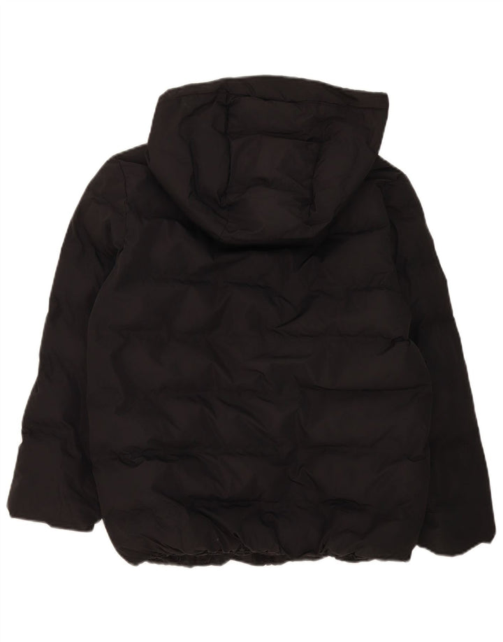 Zara Girls Hooded Jacket 11-12 Years Black Polyester