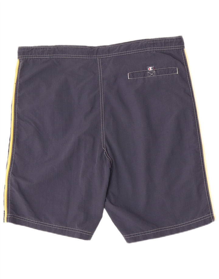 Ανδρικό σορτς κολύμβησης Champion μεγάλο μπλε Navy Colorblock Πολυαμίδιο