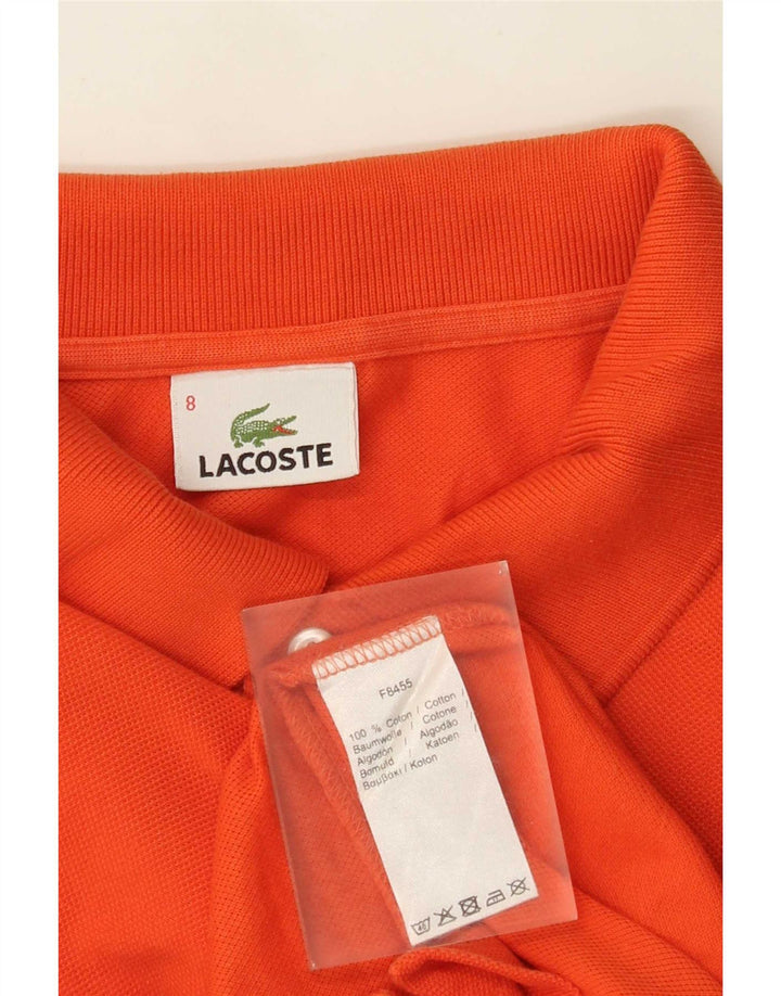 Ανδρικό πουκάμισο Polo Lacoste Νούμερο 8 3XL Πορτοκαλί βαμβακερό