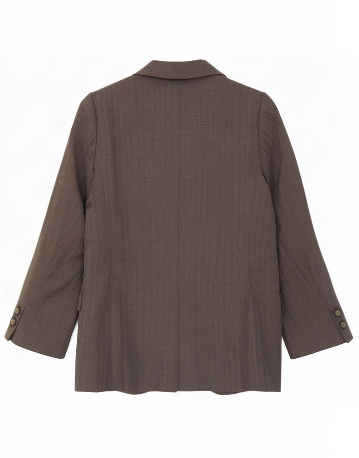 Byblos Γυναικείο μπλέιζερ με 3 κουμπιά μπουφάν UK 10 Small Grey ριγέ