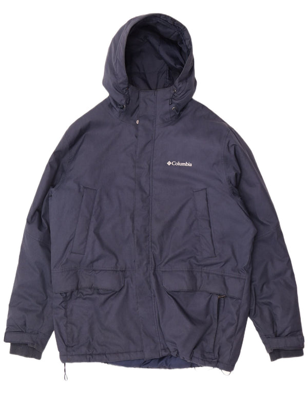Ανδρικό μπουφάν με κουκούλα Columbia UK 42 XL Navy Blue Polyester