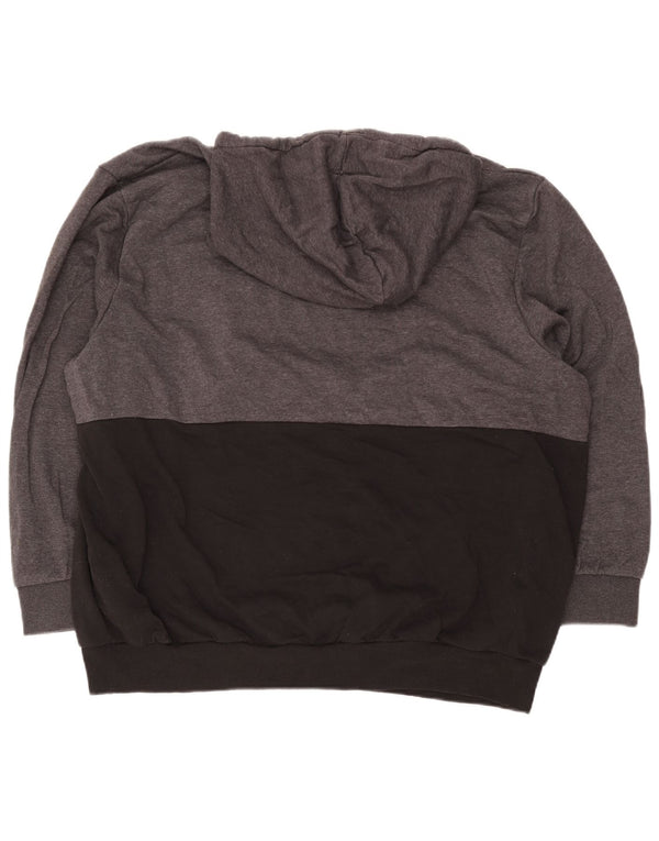 Jack & Jones Ανδρικό γραφικό μπλουζάκι με κουκούλα 5XL Γκρι βαμβακερό