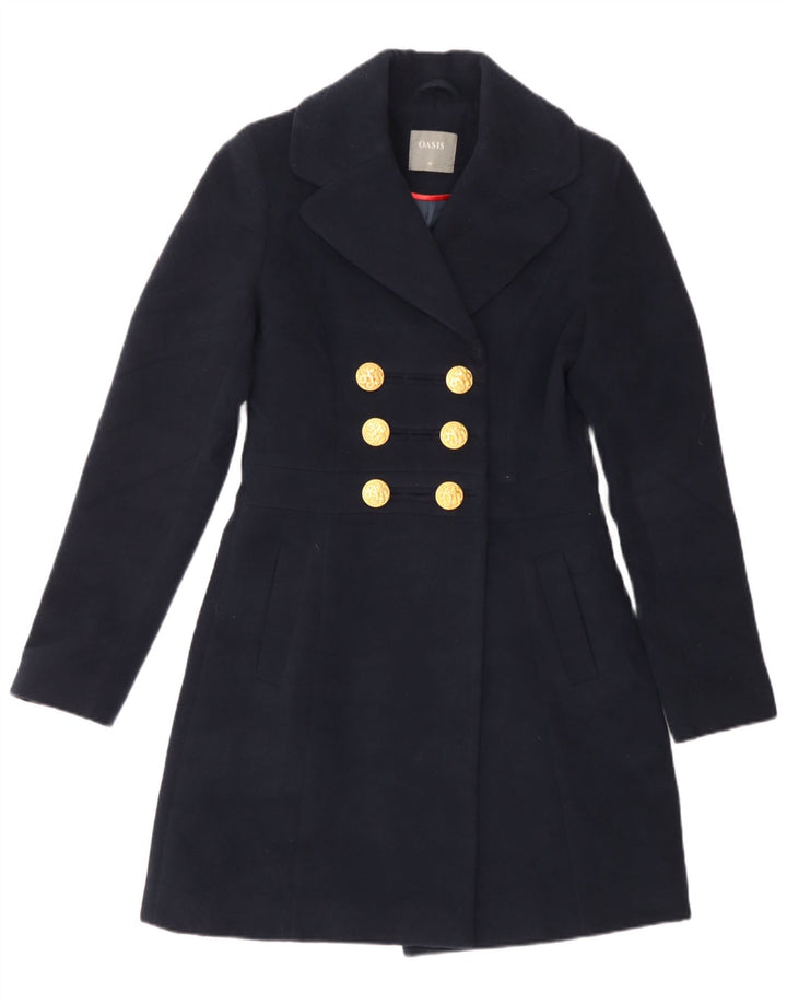 Γυναικείο παλτό Oasis με διπλό στήθος UK 6 XS Navy Blue Polyester